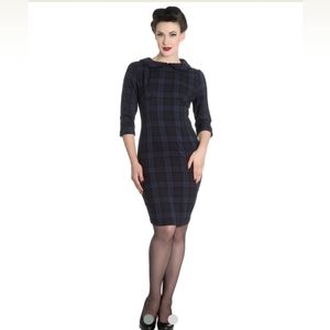 Hell Bunny Vixen Doralee Pencil Dress XS NWOT